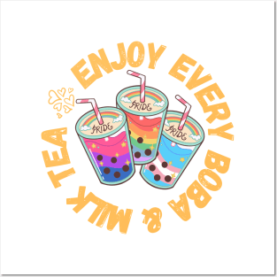 Enjoy Every Boba & Milk Tea Cute Gift for LGBTQI Foodies Posters and Art